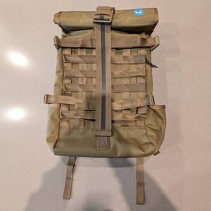 Chrome Industries Barrage Cargo Backpack Green Tactical Roll Up Back Pack